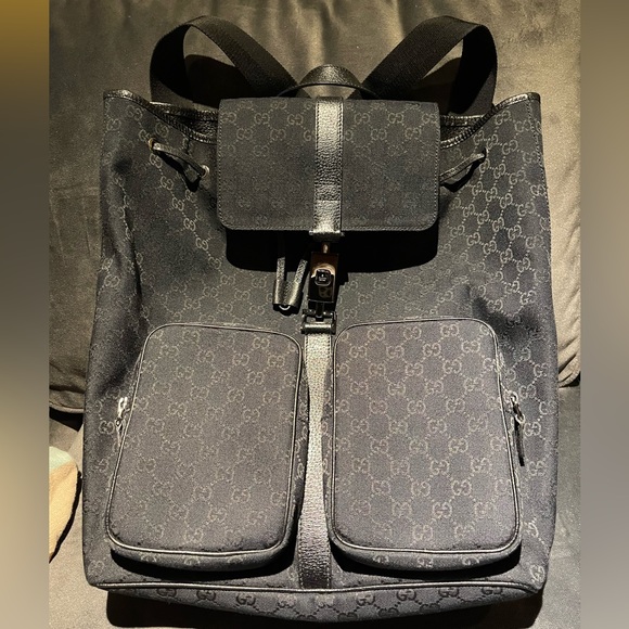 Gucci GG Canvas Backpack large - Picture 1 of 9